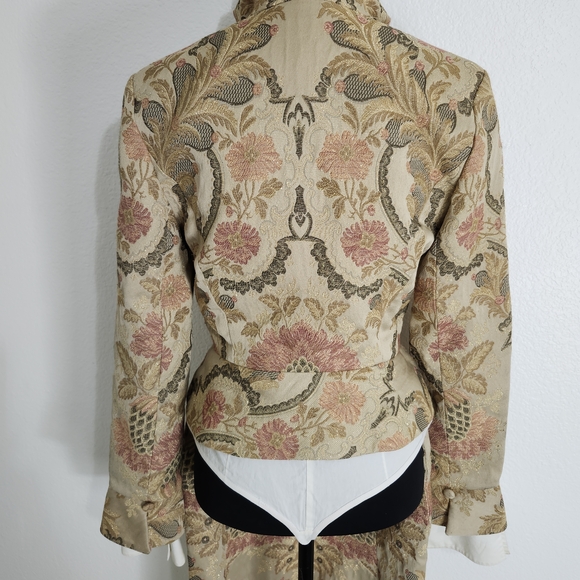 Emmanuel Ungaro Dior Reminiscent Luxury Brocade Peplum Suit Yves $t Lauren - Picture 12 of 16